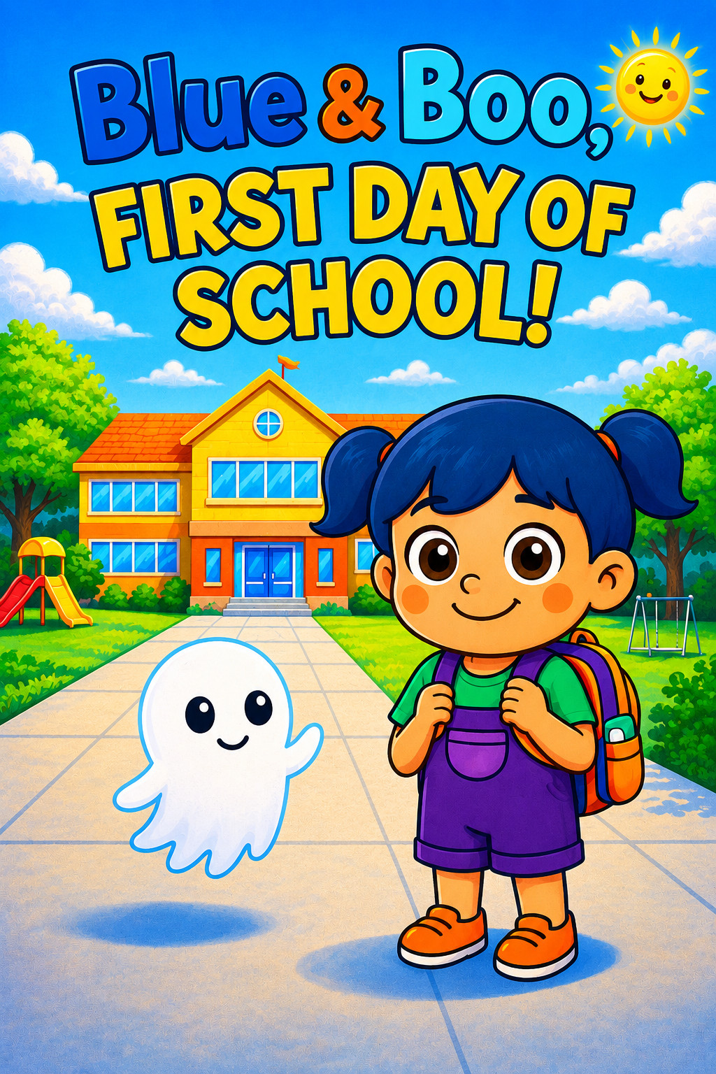 Blue and Boo on their first day of school